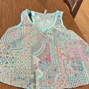 Colorful Geometric Pattern Tank Top